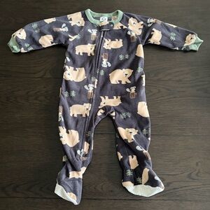 Gerber Cozy Bear Fleece Pajama Footie